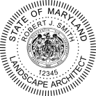 Maryland Landscape Architect Seal